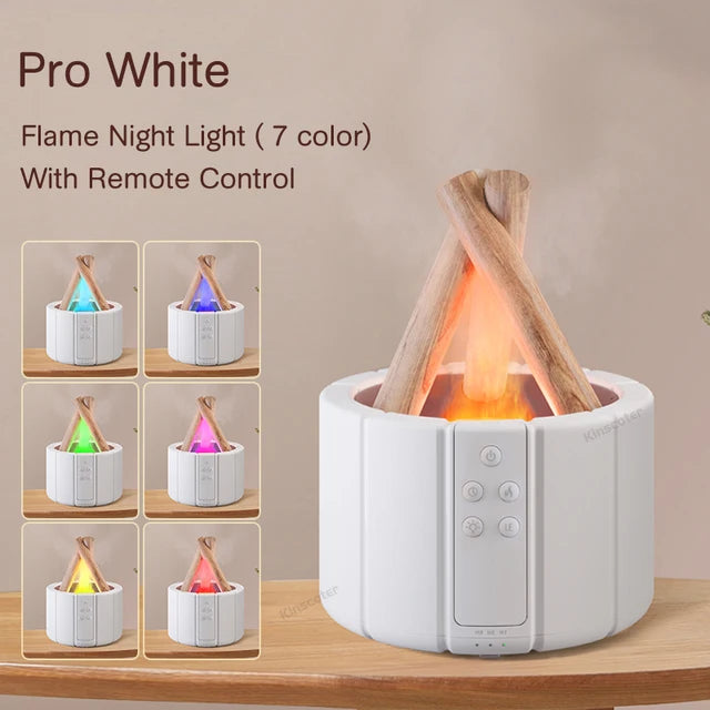 Serenique Flammen-Diffuser, Ausführung Pro in Weiß, mit Flammenlicht-Effekt