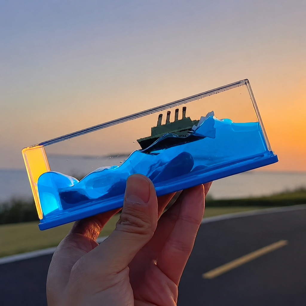 Serenique Drift Bottle – Cruise Ship in Waves